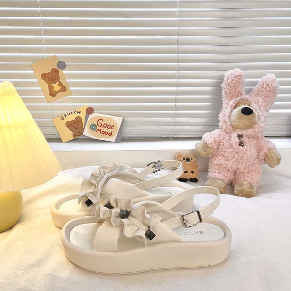 Sandal Hở Ngón Đế Dày Phong Cách roman Hàn Quốc Mới Cho Nữ