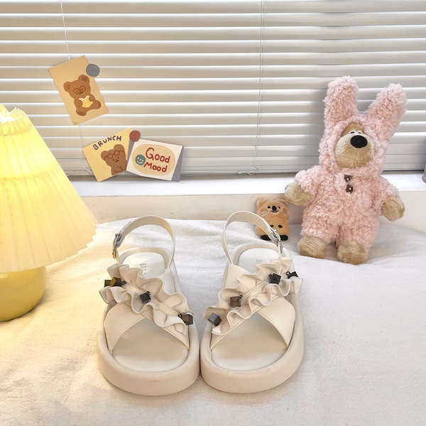 Sandal Hở Ngón Đế Dày Phong Cách roman Hàn Quốc Mới Cho Nữ