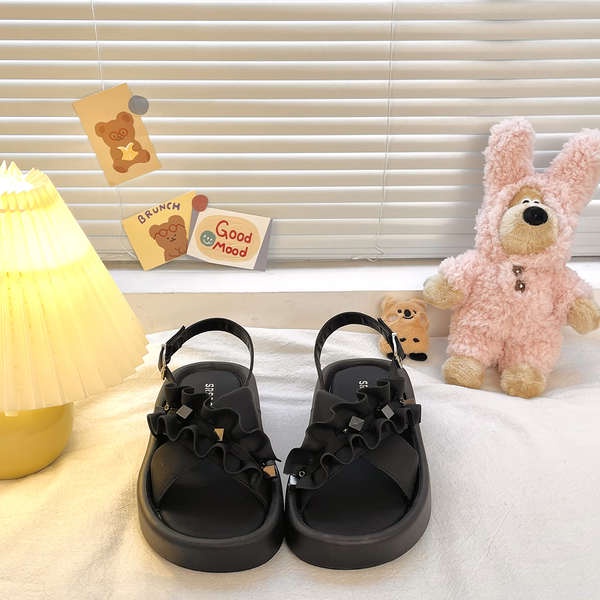 Sandal Hở Ngón Đế Dày Phong Cách roman Hàn Quốc Mới Cho Nữ