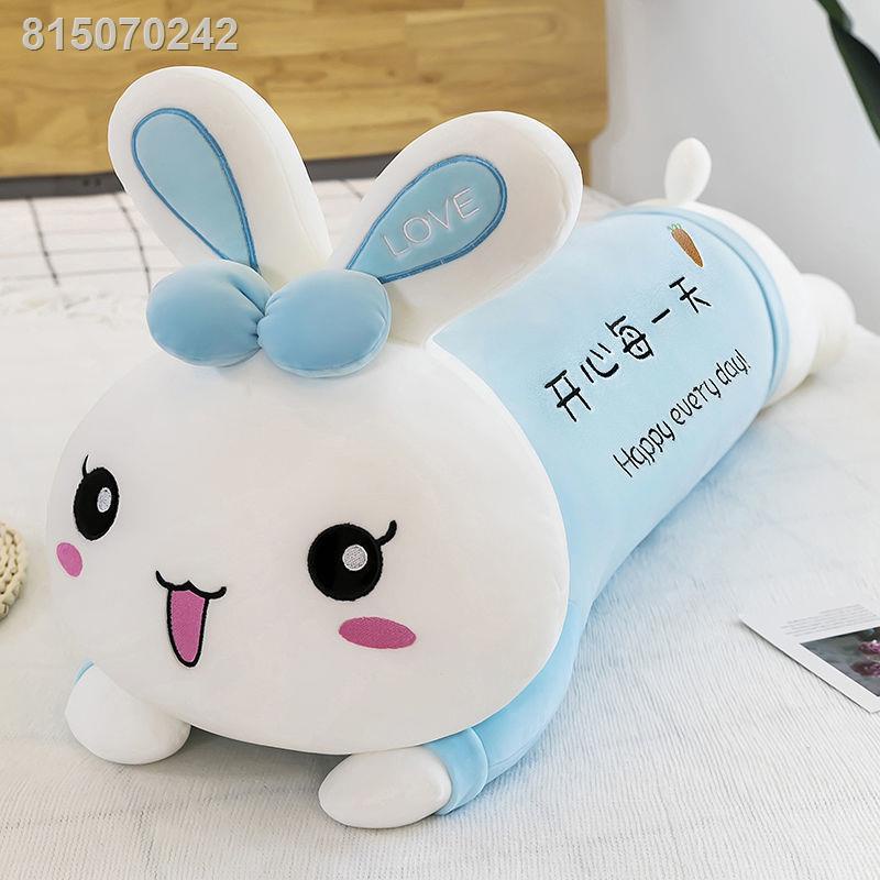 🍈Sẵn sàng cho lô hàng🍈☬♂✹Đồ chơi sang trọng nằm thỏ dễ thương thân mềm dải dài gối ngủ trẻ em búp bê búp bê