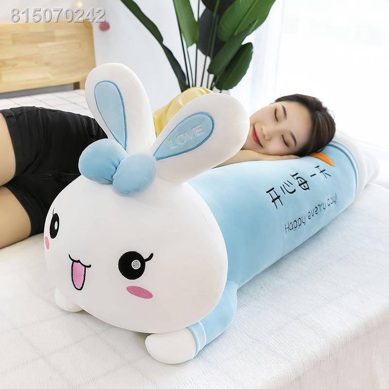 🍈Sẵn sàng cho lô hàng🍈☬♂✹Đồ chơi sang trọng nằm thỏ dễ thương thân mềm dải dài gối ngủ trẻ em búp bê búp bê