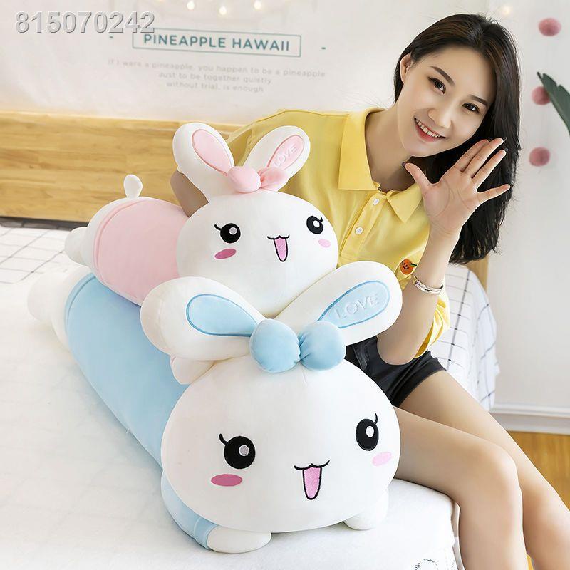 🍈Sẵn sàng cho lô hàng🍈☬♂✹Đồ chơi sang trọng nằm thỏ dễ thương thân mềm dải dài gối ngủ trẻ em búp bê búp bê