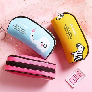Hộp bút da pu My dream, bóp viết Silicon hình chuối, kiểu con vật Mèo túi Doreamon, cho bé gái đựng được thước máy tính