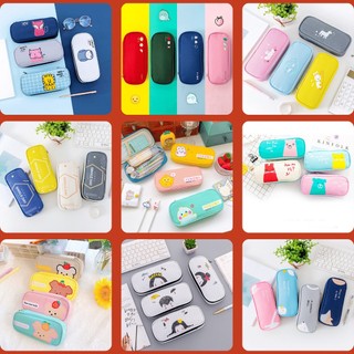 [XẢ KHO] Hộp Bút Vải Canvas Nhiều Ngăn Nhiều Mẫu HBV02 AMKO