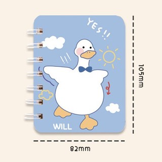 Sổ Còng 160 Trang Mini A7 Xinh Xắn Nhiều Hình Dễ Thương AMKO SN05