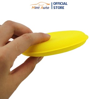 Miếng mút vệ sinh bảo dưỡng nội thất ô tô màu vàng