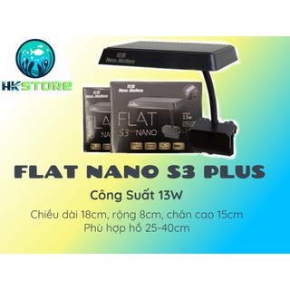 Đèn flat nano s3 plus - đỏ cá không đỏ nước - đèn led kẹp bể kính - phụ kiện cá cảnh huỳnh khang store