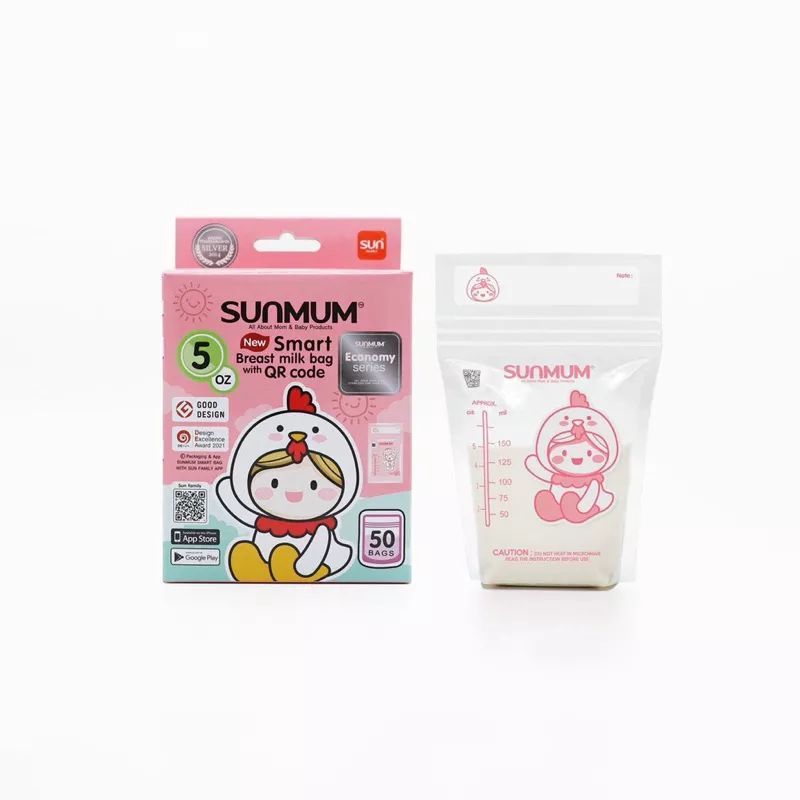 Hộp 50 Túi Trữ Sữa Sunmum 150ml Thái Lan