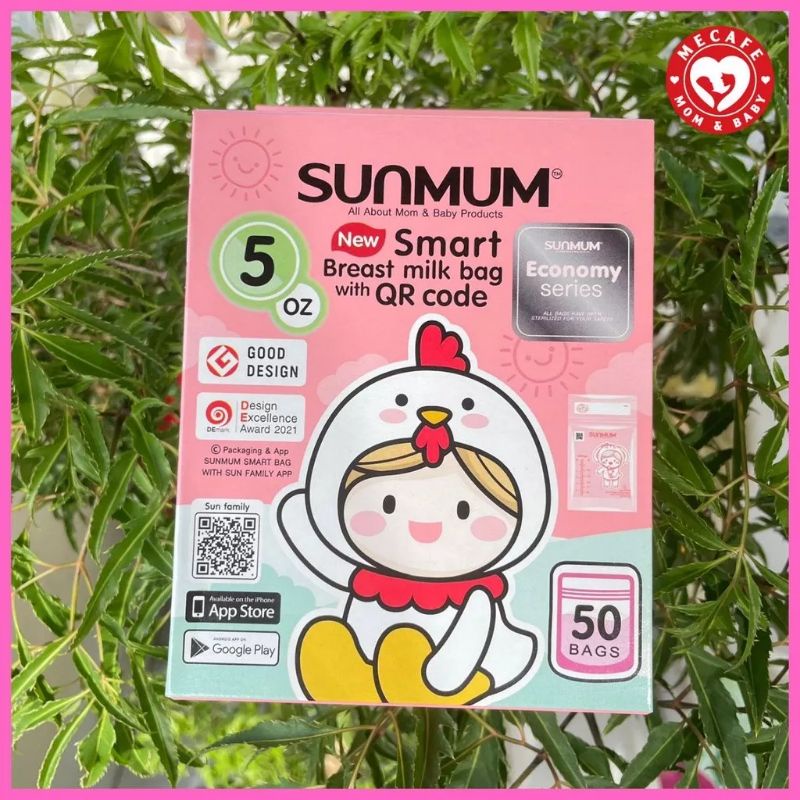 Hộp 50 Túi Trữ Sữa Sunmum 150ml Thái Lan
