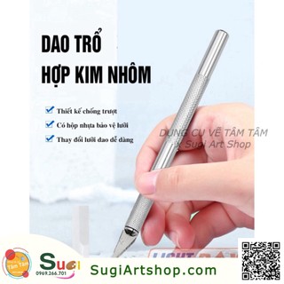 [ Sugi Art Shop ] Bộ bảng lót cắt giấy A5 (Cutting mat) + Dao trổ