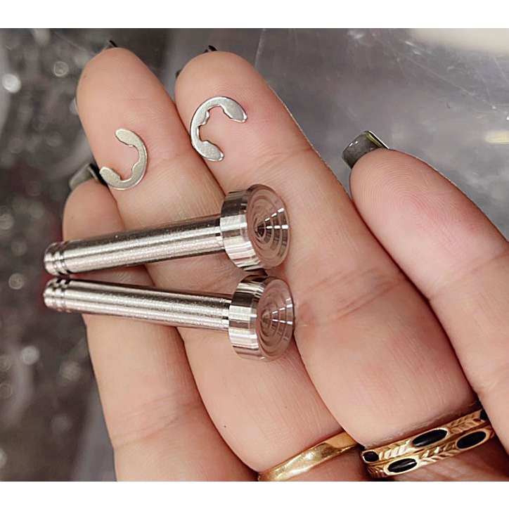 Giá rẻ nhất - Cặp chốt xỏ gác chân inox Ya - Hon siêu sáng