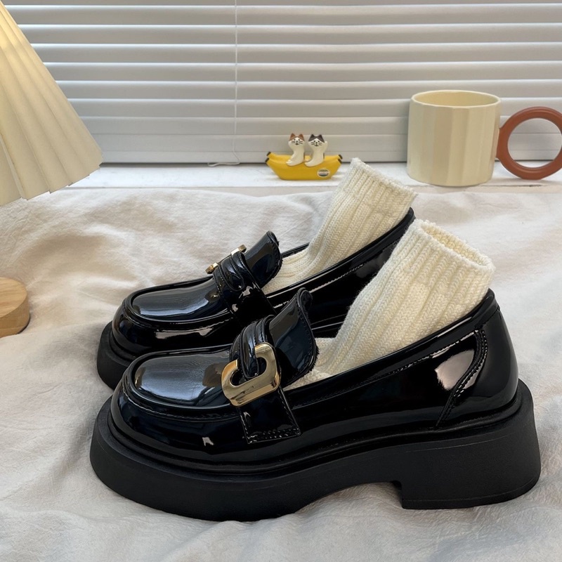 Giày Oxford Mary phong cách đế giày tăng Ulzzang 2023