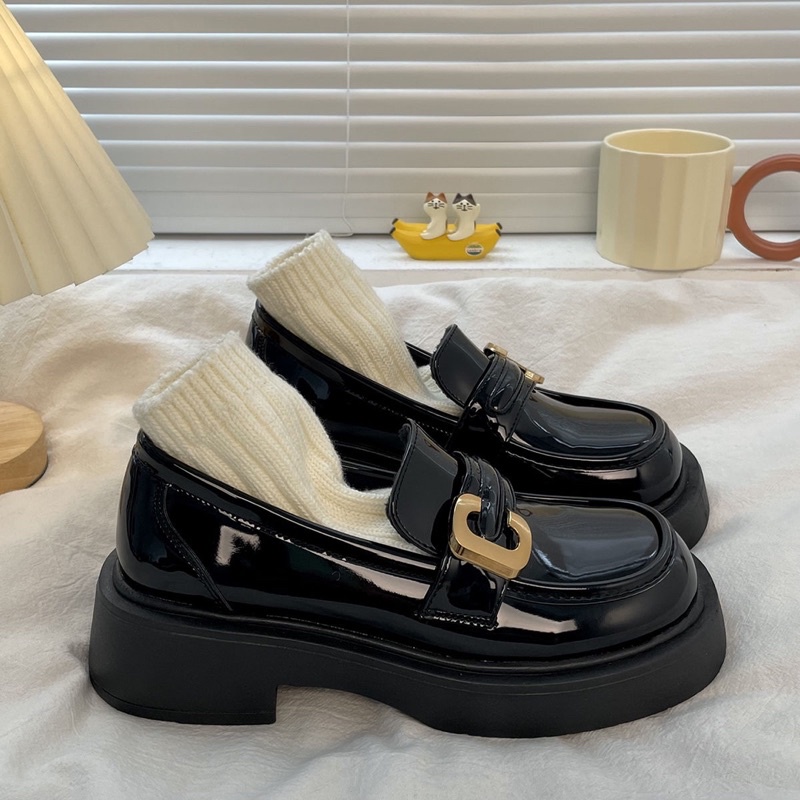 Giày Oxford Mary phong cách đế giày tăng Ulzzang 2023