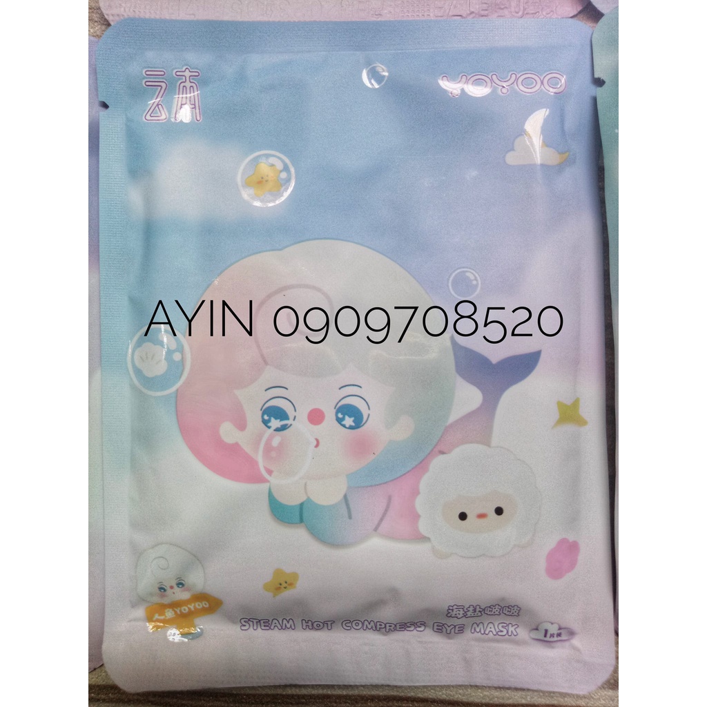 Mặt nạ mắt nóng Yunben - Mẫu YOYOO thư giãn mắt - lẻ 1 miếng