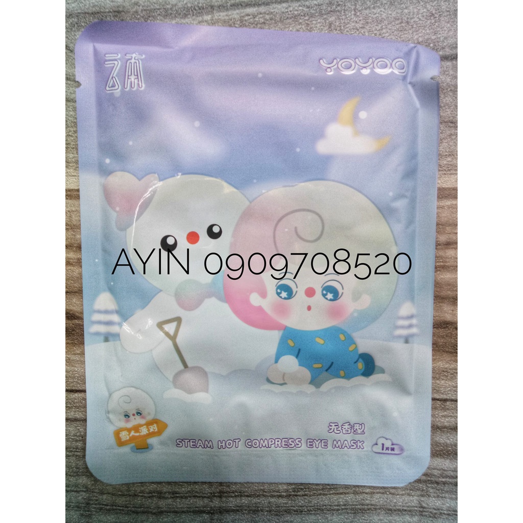 Mặt nạ mắt nóng Yunben - Mẫu YOYOO thư giãn mắt - lẻ 1 miếng