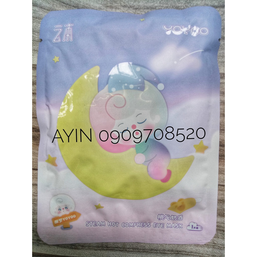 Mặt nạ mắt nóng Yunben - Mẫu YOYOO thư giãn mắt - lẻ 1 miếng