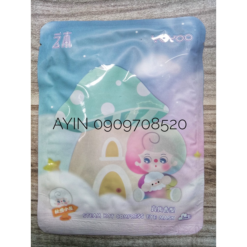 Mặt nạ mắt nóng Yunben - Mẫu YOYOO thư giãn mắt - lẻ 1 miếng