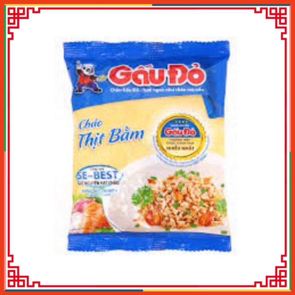 Combo 10 Gói Cháo Gấu Đỏ Ăn Liền Gói 50g x 10 gói taphoatoanngoc1