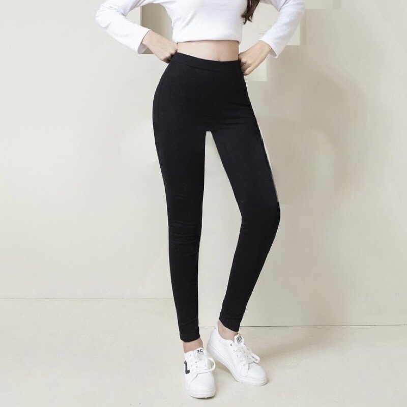 Quần legging Melya cạp cao  Warm chất cotton  loại 1  co giãn đủ size không bai nhão