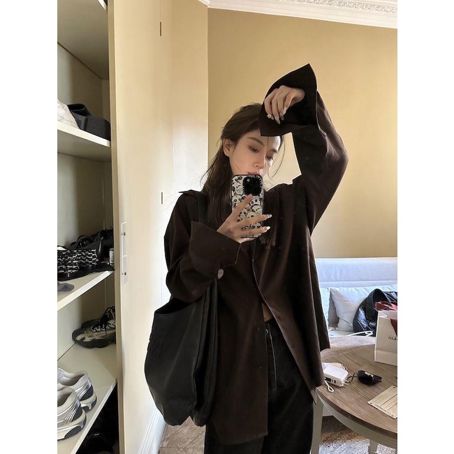 Áo Sơ Mi Thiết Kế Mới Thời Trang Mùa Thu 2023 Theo Phong Cách Hàn Quốc Cho Nữ