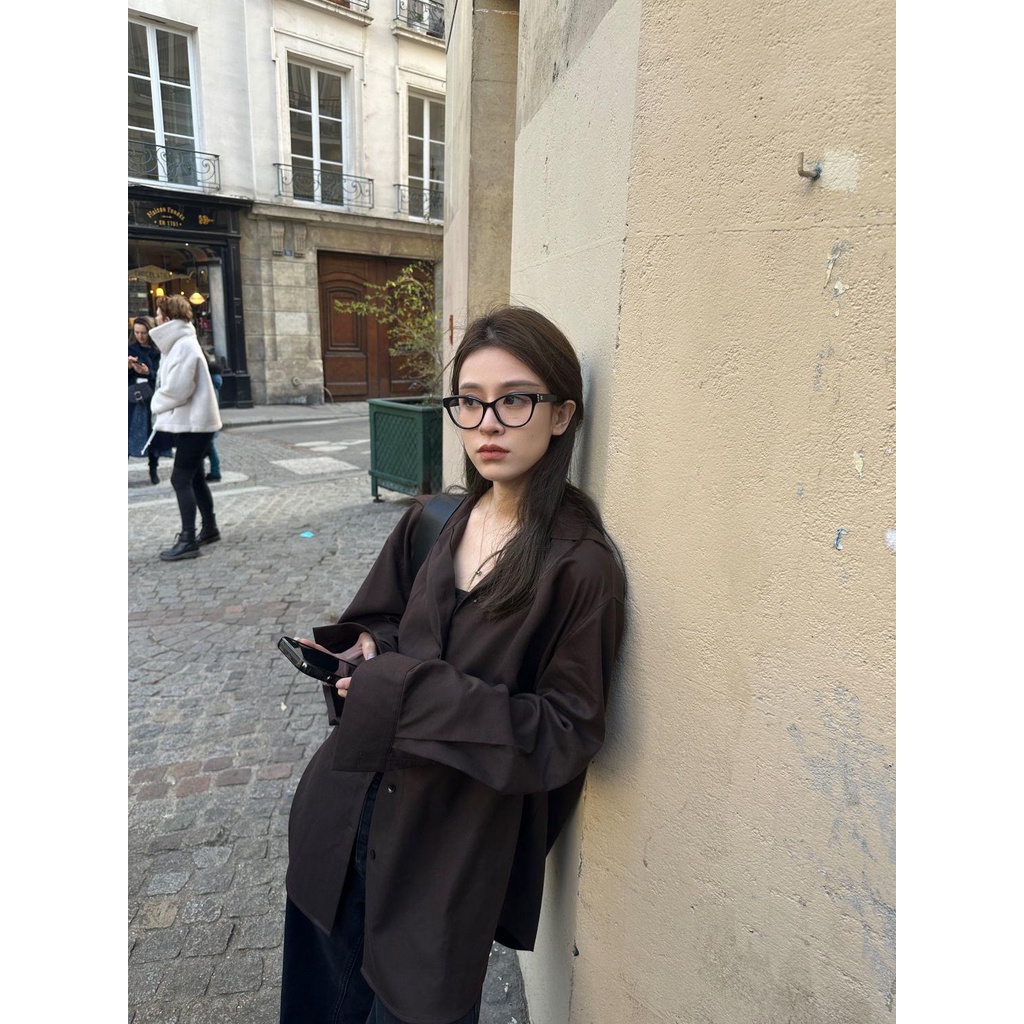 Áo Sơ Mi Thiết Kế Mới Thời Trang Mùa Thu 2023 Theo Phong Cách Hàn Quốc Cho Nữ