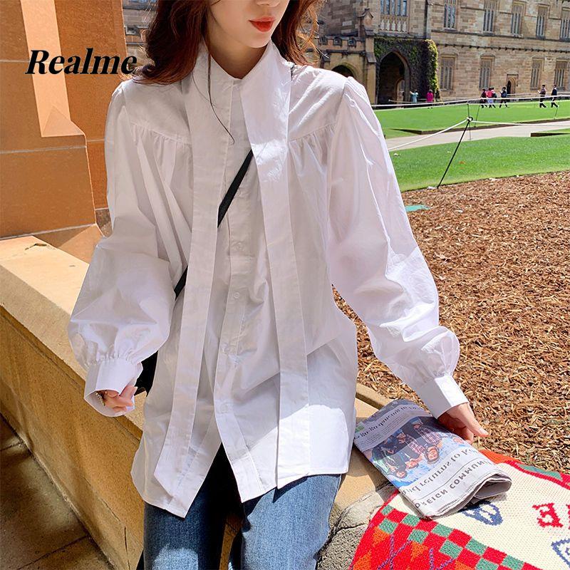 Set Áo Sơ Mi Tay Dài + Áo Khoác Vest Không Tay Phong Cách Pháp Thời Trang Cho Nữ