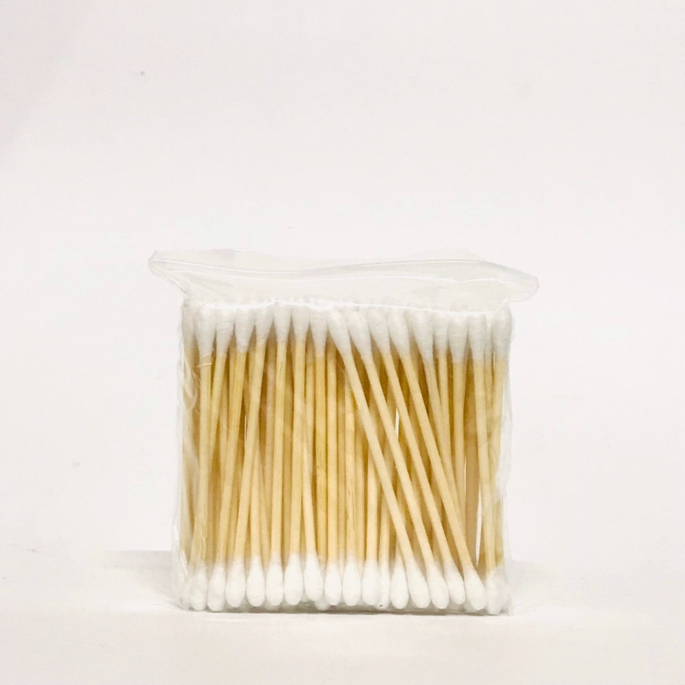 Hộp Tăm Bông Thân Gỗ Tre Ngoáy Tai  An Toàn Tiện Lợi