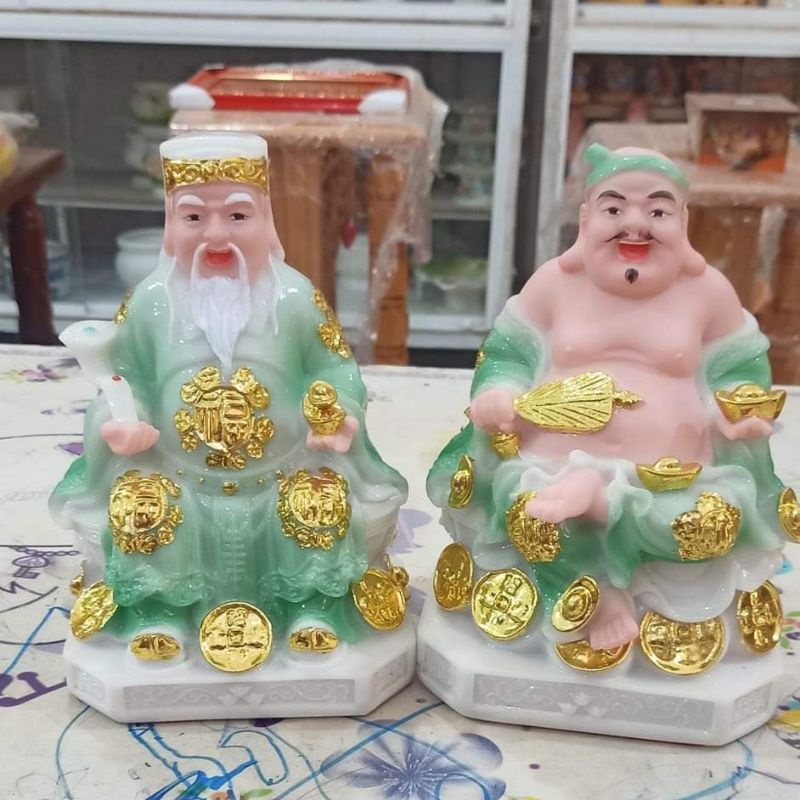 bộ tượng thần tài thổ địa đá