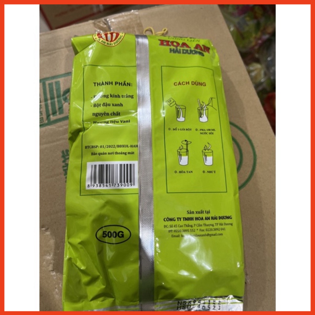 Bột Đậu Xanh, Đậu đen HOA AN 0.5Kg  taphoatoanngoc1