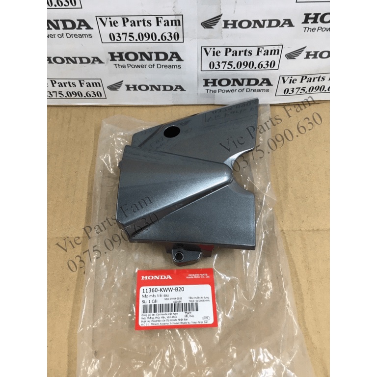 Rẻ đặc biệt - Nắp che nhông mang cá Wave S110, RSX 110  màu xám, hàng din Honda mới 100%