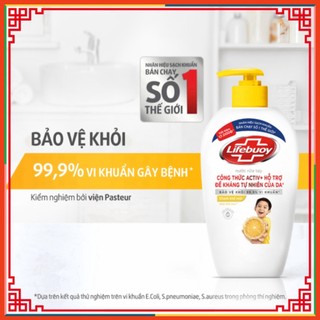 Nước rửa tay Lifebuoy 450g giúp sạch khuẩn và che chở xuất chúng khỏi 99.9% vi sinh vật tốt nhất ( Đại lý Ngọc Toản)