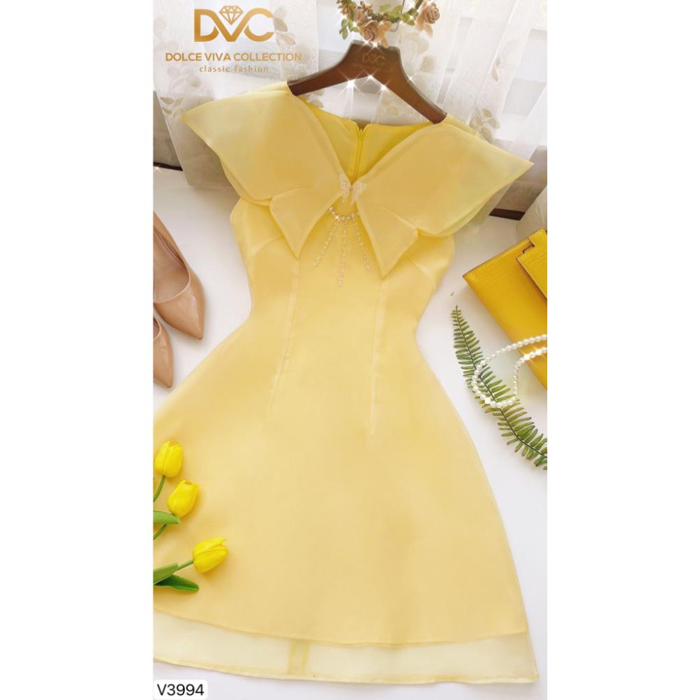 VÁY VOAN NỮ TIỂU THƯ MẶC ĐI CHƠI, VÁY THIẾT KẾ CAO CẤP V3994 - DVC AS STORE