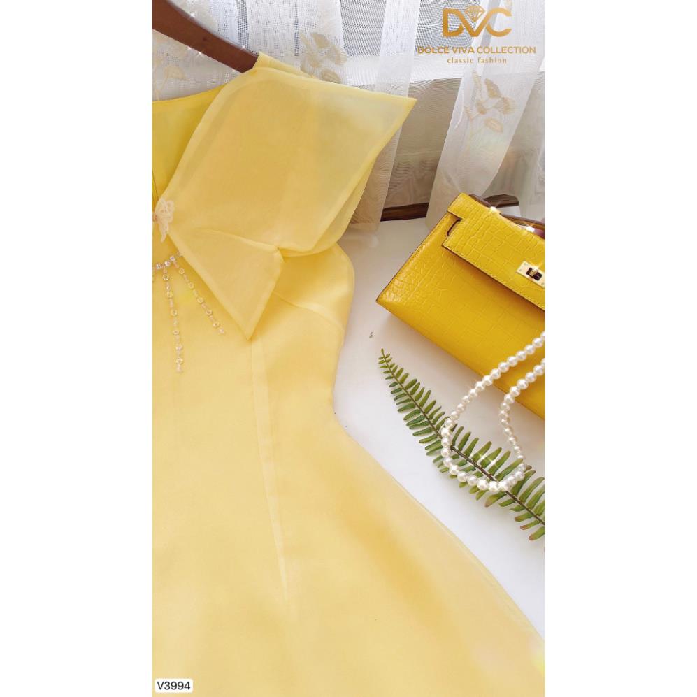 VÁY VOAN NỮ TIỂU THƯ MẶC ĐI CHƠI, VÁY THIẾT KẾ CAO CẤP V3994 - DVC AS STORE