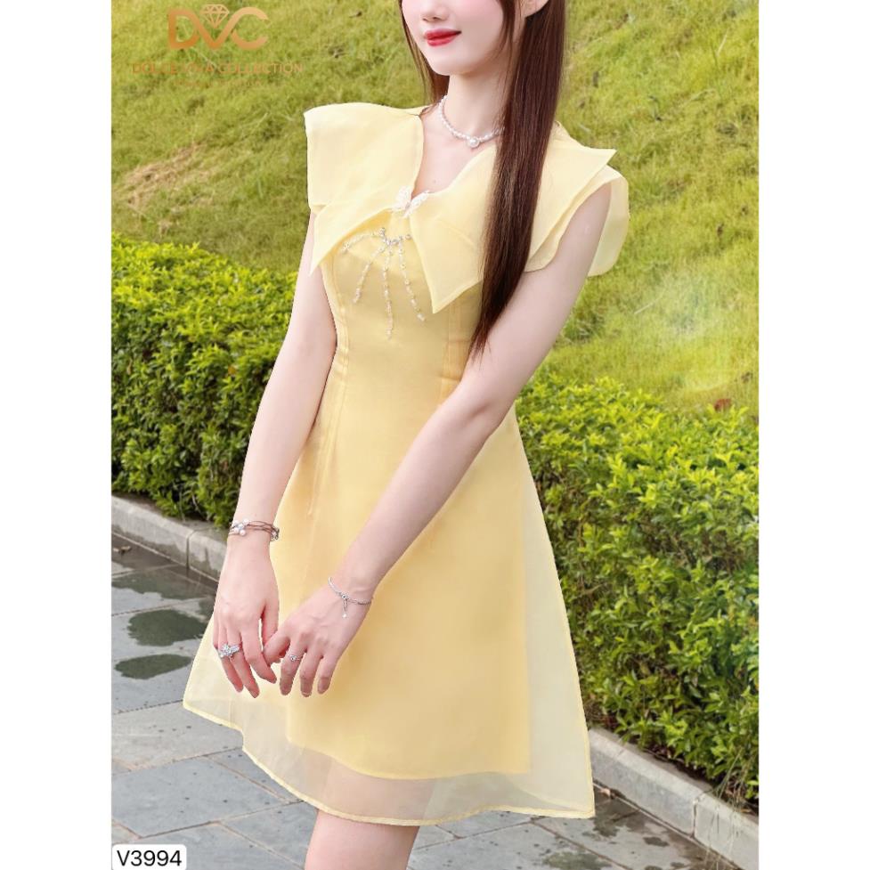 VÁY VOAN NỮ TIỂU THƯ MẶC ĐI CHƠI, VÁY THIẾT KẾ CAO CẤP V3994 - DVC AS STORE