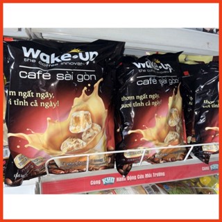 Cà phê sữa WAKE UP - WAKEUP thành phố sài gòn 3 trong một túi 456g (24 gói) Ngoctoanmart