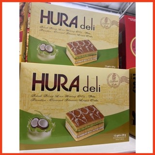 Bánh bông lan Hura Deli 12 gói 336g taphoatoanngoc1