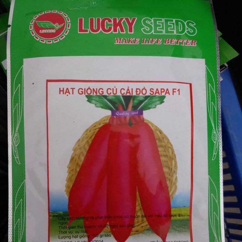 (Mã NSF02P125 giảm 25K) Củ Cải Đỏ- Hạt giống Sapa