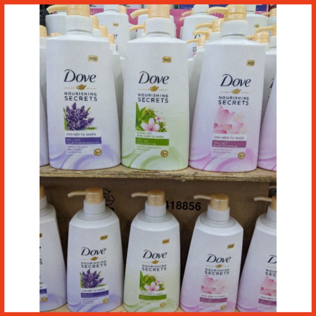 Dầu Gội Xả Dove Oải Hương/ Hoa Sen/  Anh Đào 650g/620g taphoatoanngoc1
