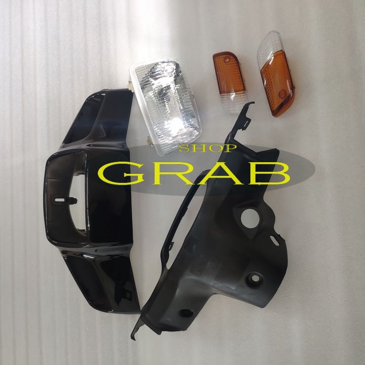 Rẻ đặc biệt - Bộ 4 món ốp đầu kèm pha đèn xe DREAM LÙN , dream 3 , gắn zin cho xe