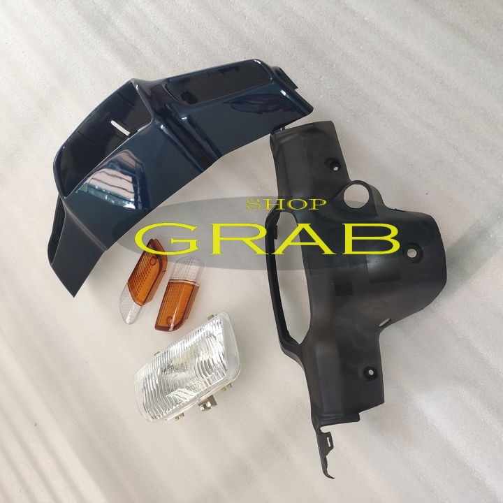 Rẻ đặc biệt - Bộ 4 món ốp đầu kèm pha đèn xe DREAM LÙN , dream 3 , gắn zin cho xe