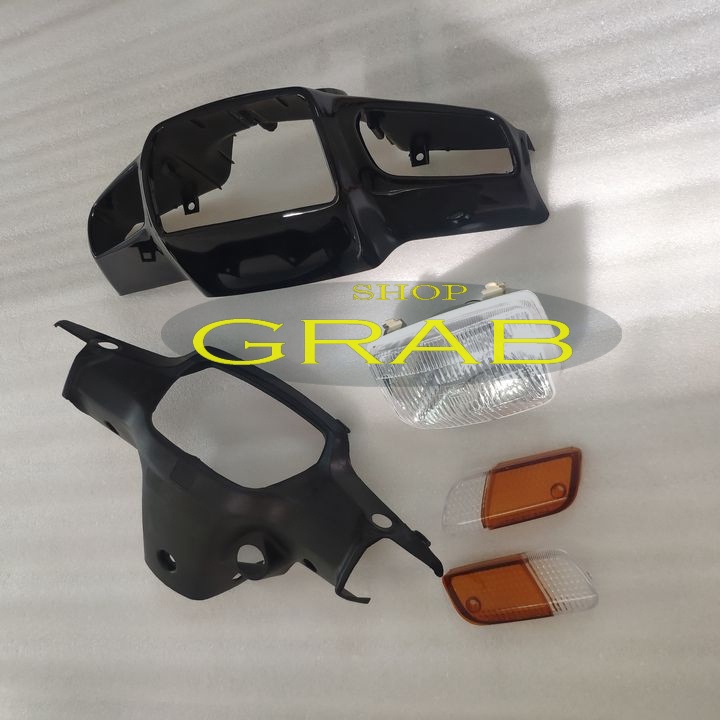 Rẻ đặc biệt - Bộ 4 món ốp đầu kèm pha đèn xe DREAM LÙN , dream 3 , gắn zin cho xe