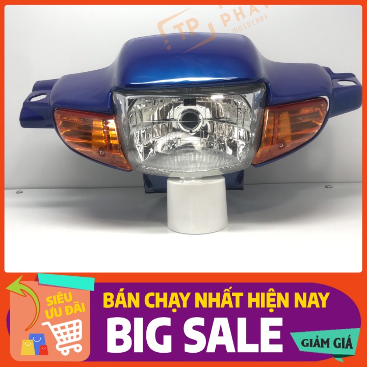 Hàng chuẩn Bộ đầu đèn Wave thái 110 đủ màu thắng đùm, thắng đĩa