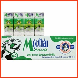 Thùng sữa tươi mộc châu 48 hộp x 180 ml