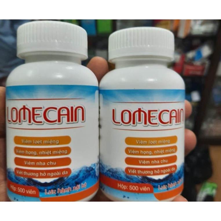 Lọ 500 viên Lomecain nhiệt miệng bạch mai