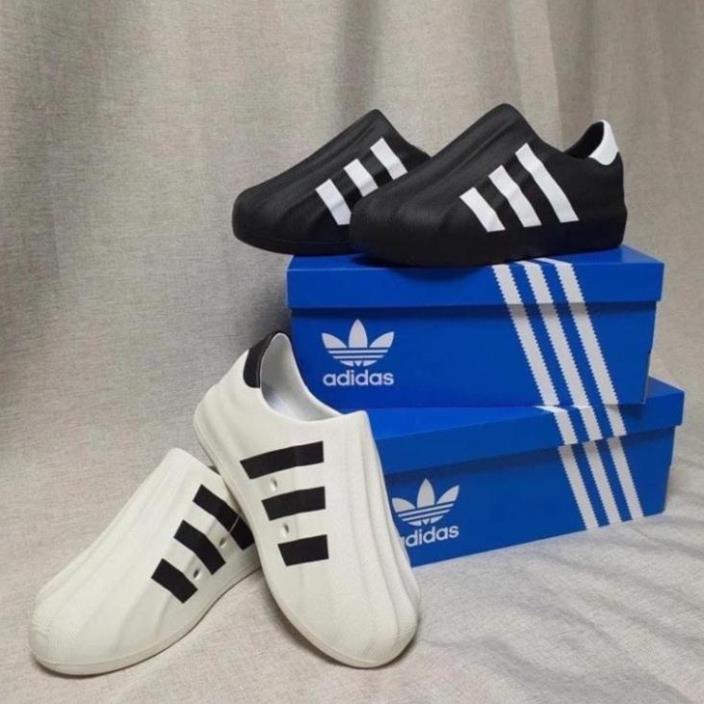 Giày Thể Thao sục adidas Adifom Superstar Core Black White, Giày Sneaker sục Adidas nâu trữa trắng cao cấp nam nữ ful pl