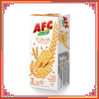 Combo 2 hộp bánh quy dưỡng chất AFC vị rau và bánh quy dưỡng chất AFC vị lúa mì, 2x200g