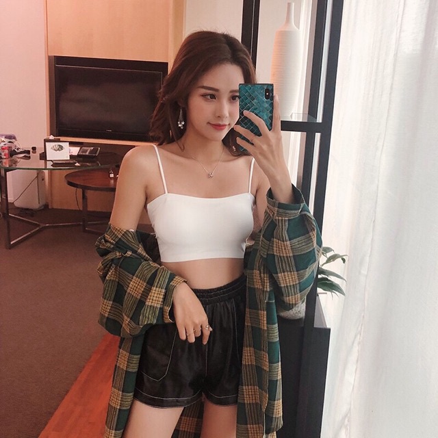 Áo Ngực Bra Nữ Đúc Su Quây Trơn 2 Dây