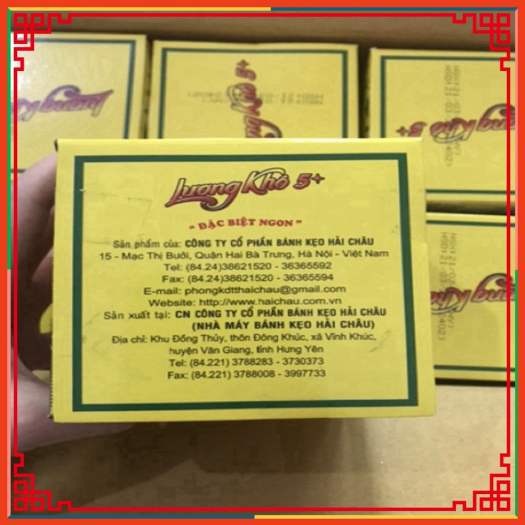 Hộp 10 Cái Lương khô 5+ Hải Châu