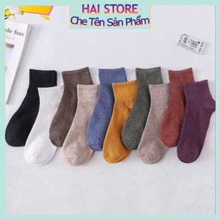 Sét 10 Đôi Tất Nữ Muối Tiêu Phong Cách VinTaGe