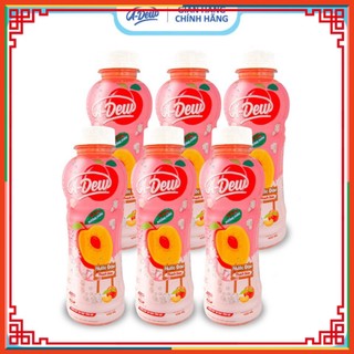 Nước đào thạch dừa a-dew lốc 6 chai 450ml